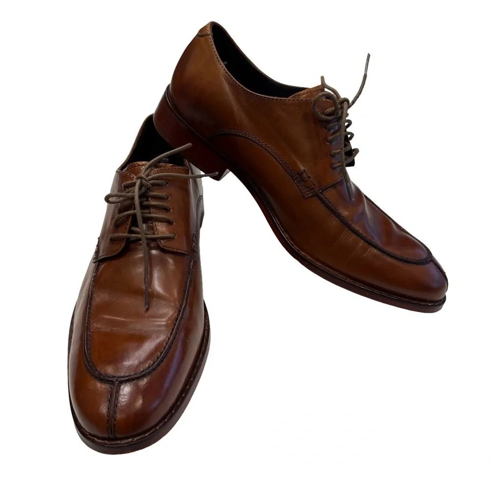 Cole Haan Oxford Brown Leather Colton Air Split Toe  Oxford Shoes Size 8M